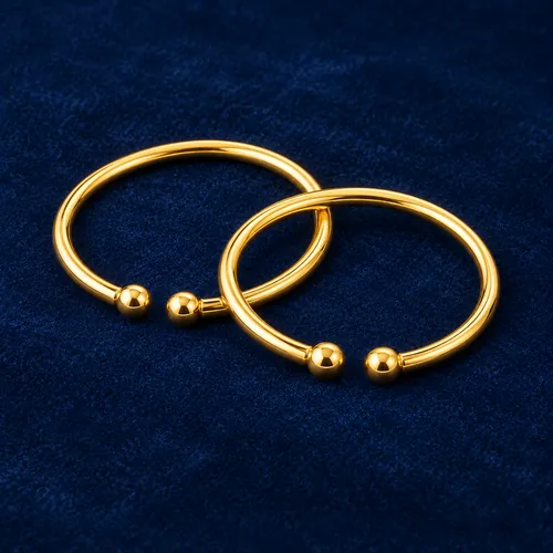 22K Gold Baby Bangles (BIS Hallmarked), Pair