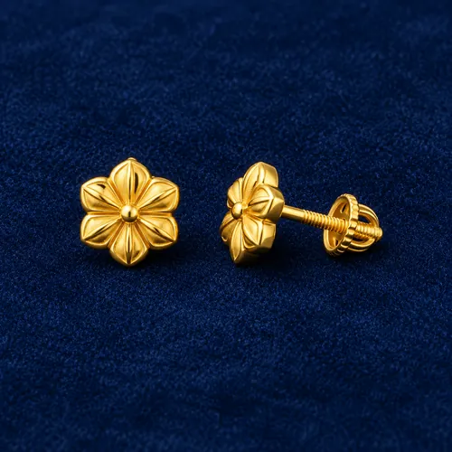 22K Gold Studs (BIS Hallmarked)
