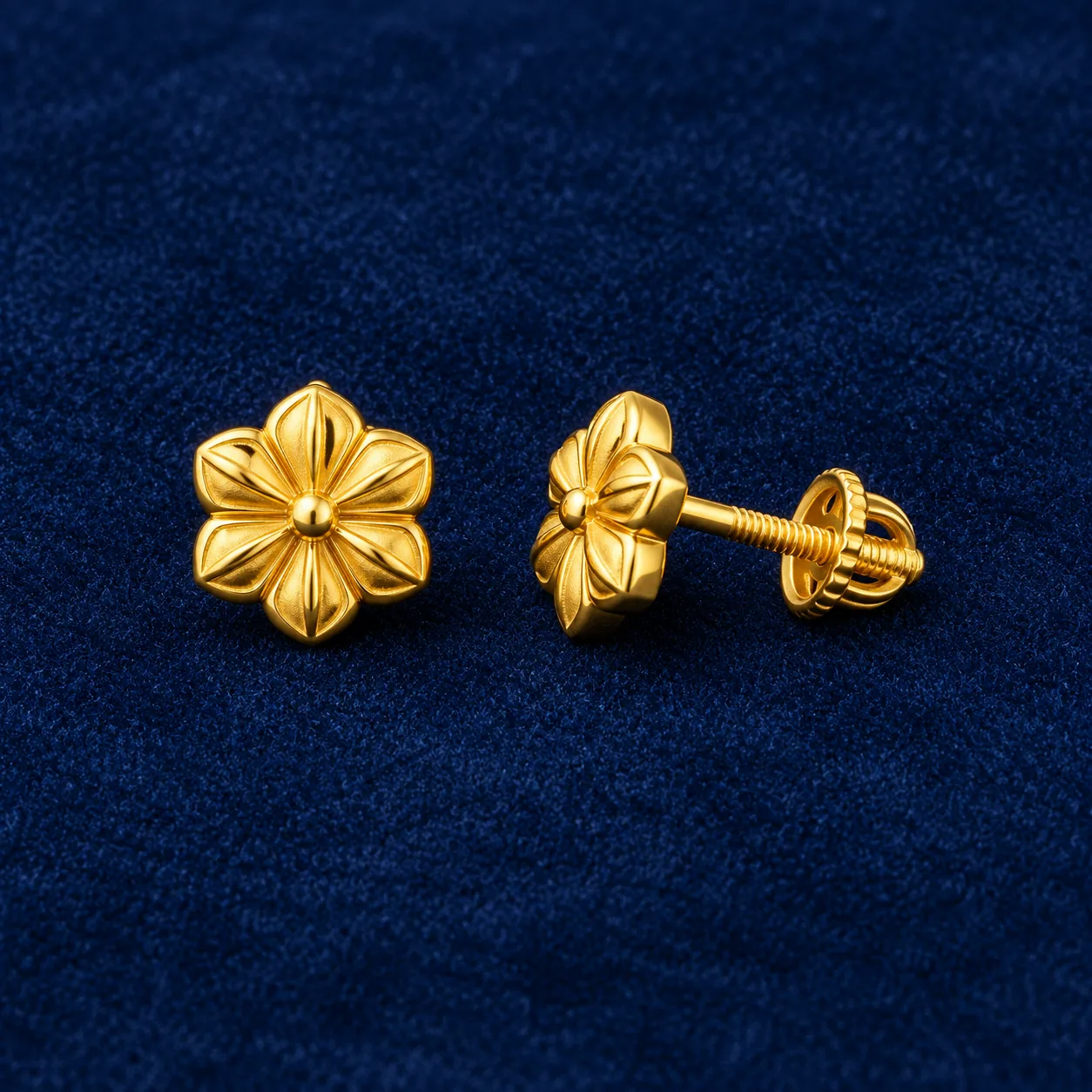 22K Gold Studs (BIS Hallmarked)