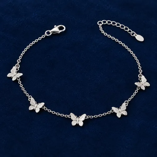 Silver Butterfly Bracelet