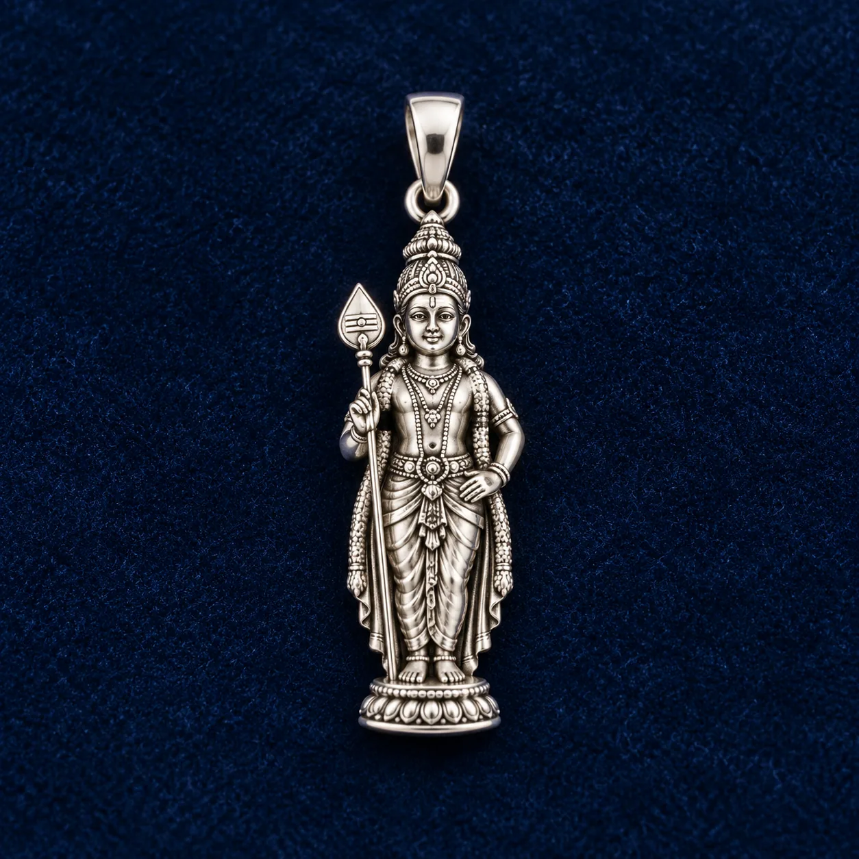 Silver Murugan Pendant